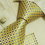 51YWKZ2DlpL. SL160   Black checkers men ties grey plaids for best man gifts formalwear silk tie cufflinks hanky set H6038 