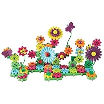 Learning Resources Gears! Gears! Gears! Build and Bloom Flower Garden Building Kit
