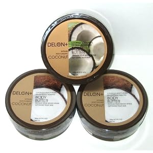 6.9 Oz DELON Intense Moisturizing Coconut Body Butter (3-pack)