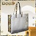 DOGS Beach Stadium Tote Bag with Clear Sides and Cotton Fabric