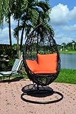 Talya - Synthtic Wicker All Season Swing Chair - Model DL0018-BK