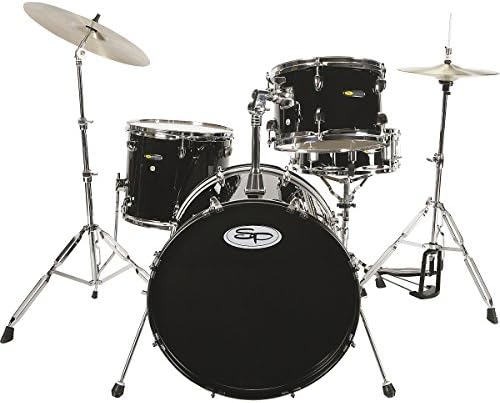 Sound Percussion SP 4 Piece Drum Kit with Hardware Black