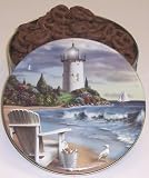 Scott's Cakes Mini Chocolate Covered Pretzels in a Lighthouse Tin