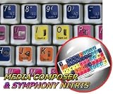 NEW AVID MEDIA COMPOSER & SYMPHONY NITRIS KEYBOARD STICKERS FOR DESKTOP, LAPTOP AND NOTEBOOK