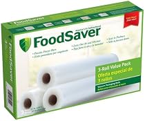FoodSaver T010-00150-001 11-Inch-by-18-Foot Bag Material Roll, 3 Pack