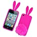 Bunny Skin Case With Furry Tail for Apple iPhone 4 (Verizon & AT&T), Hot Pink?