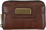 Fossil Wallet - Fifty-Four Besty Zip Multi (Color: Chocolate)