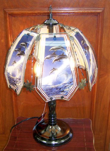 Dolphins Themed Touch Switch Table Lamp -- 22