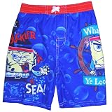 Nickelodeon Spongebob Boys 2T-4T Blue Swim Trunk (3T, Blue)