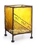 Moroccan Kazou Henna Candle Holder Yellow