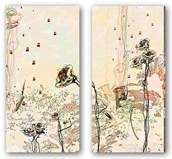 White Rose II-III Set by Miguel Paredes 8"x20" Art Print Poster Latin