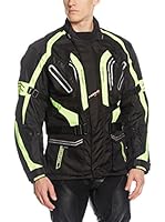 Roleff Racewear Chaqueta de Moto Motorrad (Negro)