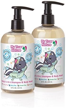 My True Nature Daisy's 2-in-1 Shampoo/Body Wash, Unscented, 12 Ounce, 2 Count by My True Nature