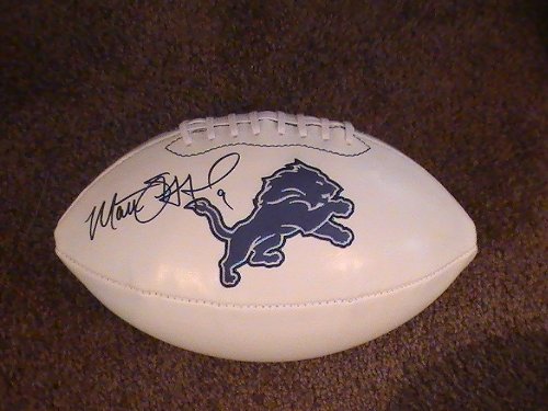 MATTHEW STAFFORD SIGNED AUTOGRAPHED FOOTBALL DETROIT LIONS COA + HOLOGRAM