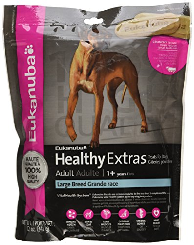 EUKANUBA HEALTHY EXTRAS Adult Large Breed Dog Treats 12 Ounces