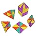 Geometiles 3D Building Set for Learning Math, Includes Many Online Activities,32-pc, Made in USA (Triangle/Rectangle)