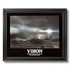VISION Motivational Ocean Lighthouse Picture Black Framed Art Print