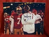 Nate Davis Autographed 8x10 Photo, San Francisco 49ers, Proof Photo of Nate Signing for Us.