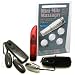 Hidden Flower Portable Jet Black Dual Bullet Vibrator Adult Sex Toy Kit