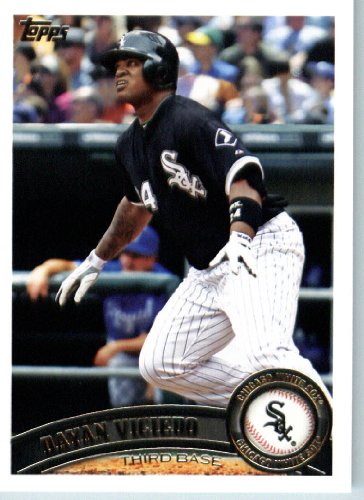 2011 Topps Baseball Card # 592 Dayan Viciedo - Chicago White Sox - MLB Trading Card (Series 2) in a Protective Screwdown Case
