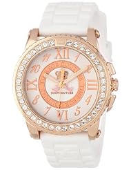 Juicy Couture Womens 1900792 Pedigree White Jelly Strap Watch
