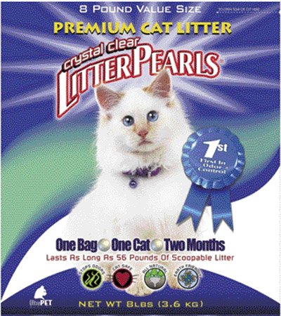 Ultra Pet Cat Litter Pearls (Original) Crystal 