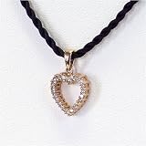 0.25 Carat 14K Rose Gold Diamond Heart Pendant
