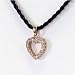 0.25 Carat 14K Rose Gold Diamond Heart Pendant