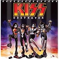 Kiss Destroyer Fabric Bathroom Shower Curtain