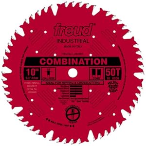 Freud LU84R011 10-Inch 50-tooth ATB Combination Saw Blade with 5 8-Inch Arbor and PermaShield... by 