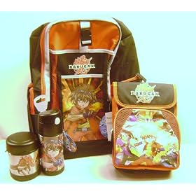 Bakugan 4 Pack School Kit - Backpack, Lunchbag and Funtainer Set by 