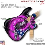 Alecias Swirl 01 Purple WraptorSkinz Skin fits Rock Band Stratocaster Guita ....