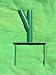 The Original Umbrella Stand - Use Anywhere, Sand or Grass, Easy to Use, Green with Thumbscrews