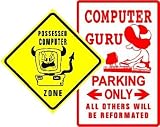 Computer Guru Parking & Xing Sign Collection Gift Set