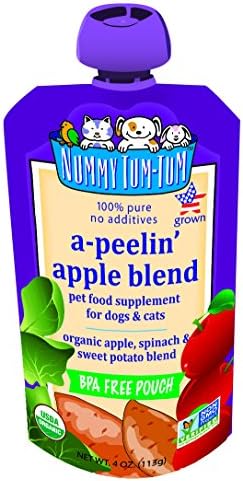 Nummy Tum Tum Organic A-Peeling Apple Blend Pet Food, 4 Ounce