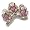 18K White / Yellow Gold Sapphire Choice & Chocolate Diamond Monkey Pin