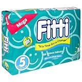 Fitti Mega Baby Diapers, Size 5, 46-Count Packages... by