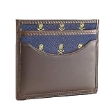 RUGBYラグビー ラルフローレン カードケース SKULL CARDHOLDER WALLET(ブラウン)rugby-904