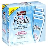 Playtex Personal Cleansing Cloths Petals Singles, 16-count Box (Pack of 5)
