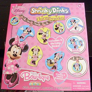 Disney Minnie Mouse Shrinky Dinks Creates 2 Charm Bracelets