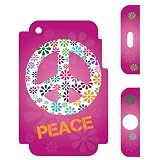 Deco Vinyl ISKN4-8710C Iphone Skin 4G, Peace Flower