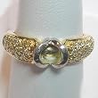 14K Two-Tone Gold Diamond Semimount