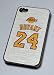 Basketball Hard Case for Apple iPhone 4 - NBA LA Lakers 24 Bryant (Glinting Surface)