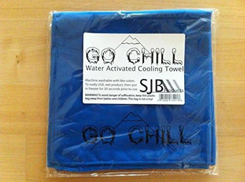Go Chill Cooling Towel - Great As a Sports Neck Towel for Outdoor Exercise; Running, Cross Fit, Weight Lifting, Cycling, Rock Climbing, Tennis, Golf, Hiking. Water Activated Super Absorbent PVA Microfiber Is Eco Friendly. No Hassle Satisfaction Guarantee