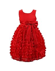 Girls Sleeveless  Flower-Girl Dress  With a Bow(s)