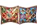 2 Hot Pink Steel blue Tribal India Vintage Sari Toss Pillow Cushion Covers