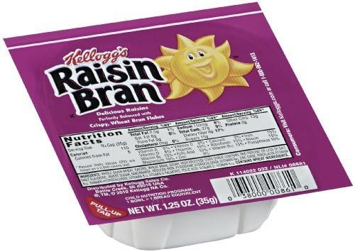 Kellogg's Raisin Bran Cereal, 1.25-Ounce Bowls (Pack of 96) by Raisin Bran