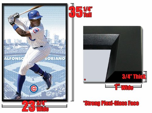 Framed Chicago Cubs Alfanso Soriano Poster Fr4218