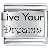 Live Your Dreams Italian Charms Bracelet Link