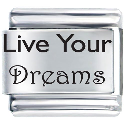 Live Your Dreams Italian Charms Bracelet Link